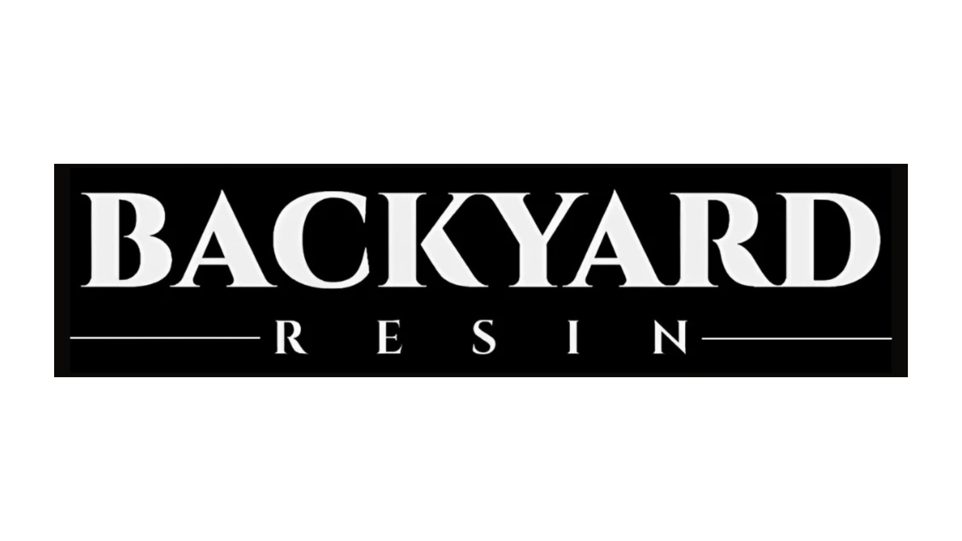 Backyard resin logo